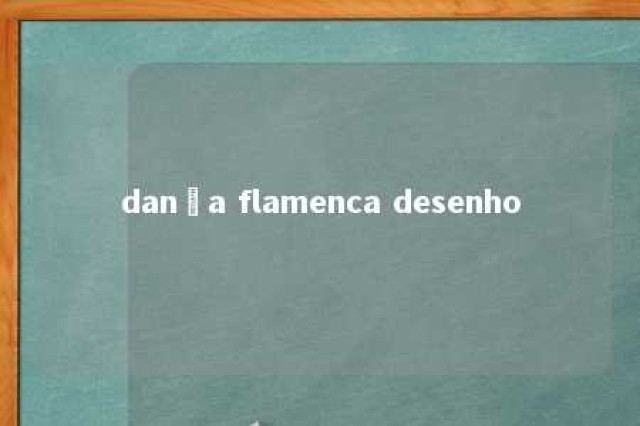 dança flamenca desenho 